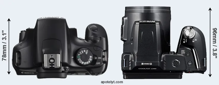 Compare T3 versus L840 top