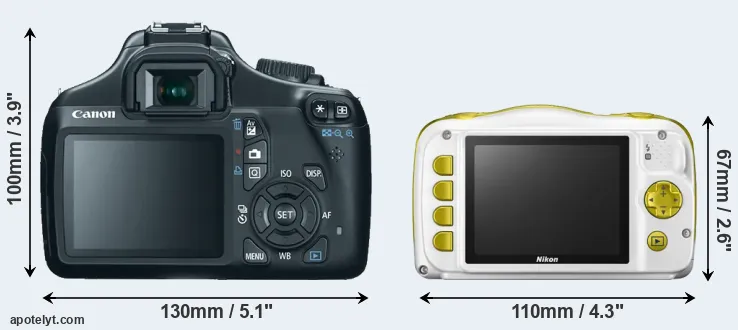Comparison T3 or W150 rear