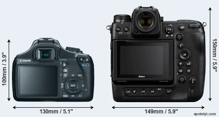 Comparison T3 or Z9 rear