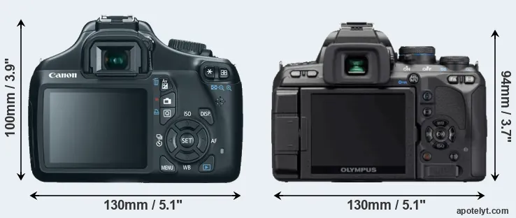 Comparison T3 or E-620 rear