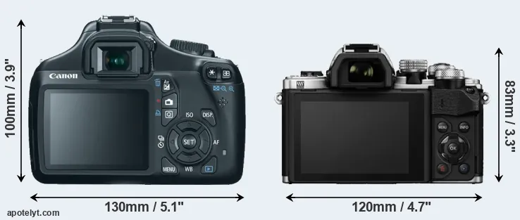 Comparison T3 or E-M10 II rear