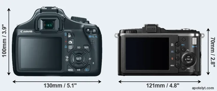 Comparison T3 or E-P2 rear