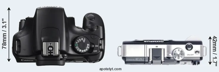 Compare T3 versus E-PL1 top