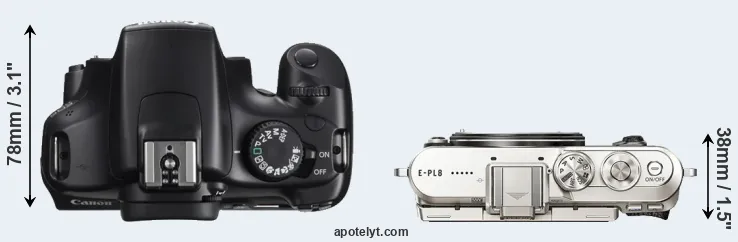 Compare T3 versus E-PL8 top