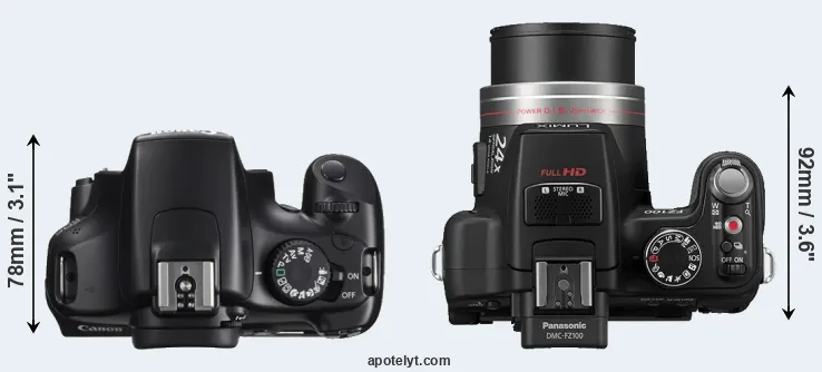 Compare T3 versus FZ100 top