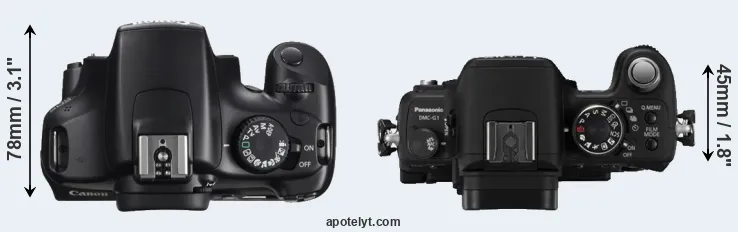 Compare T3 versus G1 top