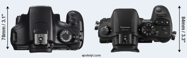 Compare T3 versus GH4 top