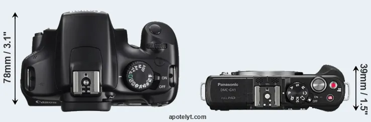 Compare T3 versus GX1 top