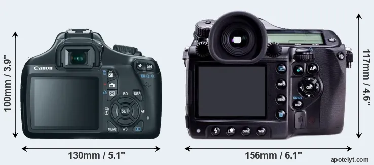 Comparison T3 or 645D rear
