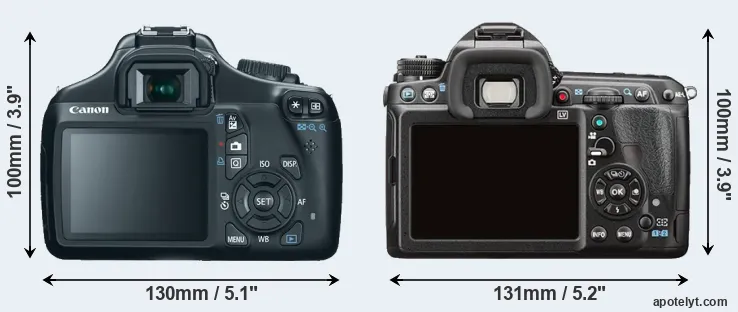 Comparison T3 or K-3 II rear