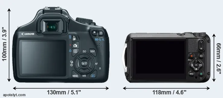 Comparison T3 or WG-6 rear