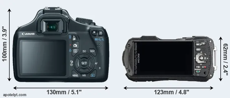 Comparison T3 or WG-60 rear