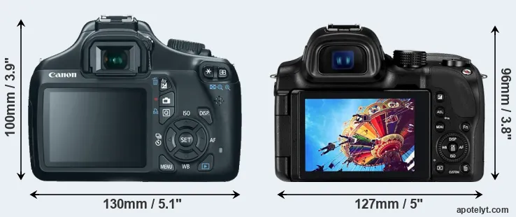 Comparison T3 or NX30 rear