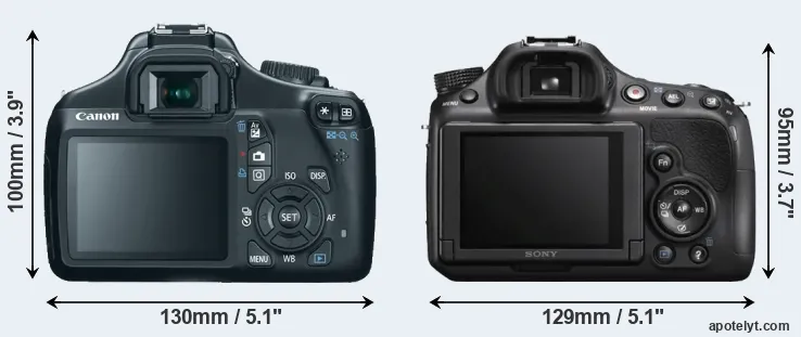 Comparison T3 or A58 rear