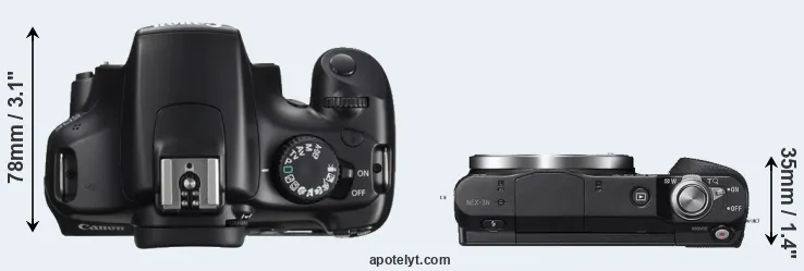 Compare T3 versus NEX-3N top