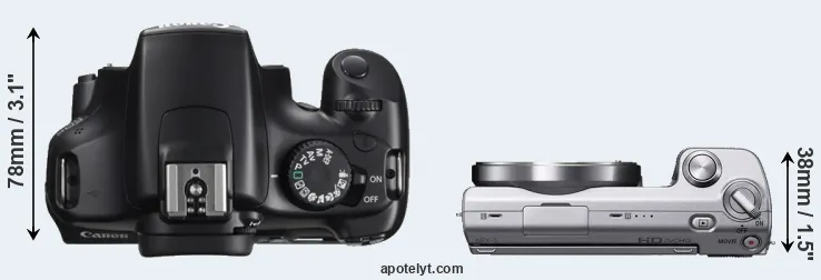 Compare T3 versus NEX-5 top
