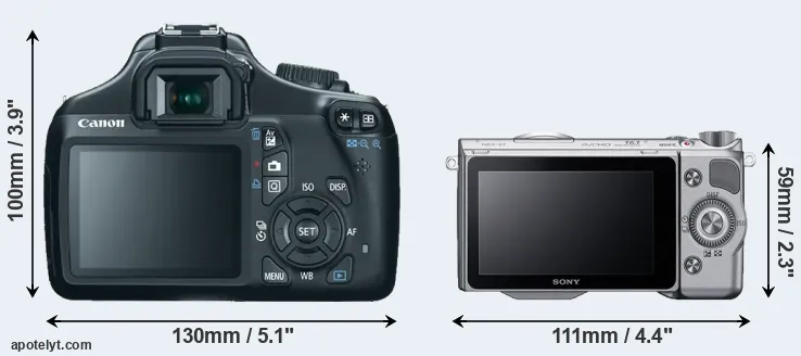 Comparison T3 or NEX-5T rear
