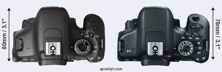 Compare T3i versus T6i top