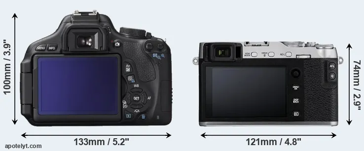 Comparison T3i or X-E3 rear