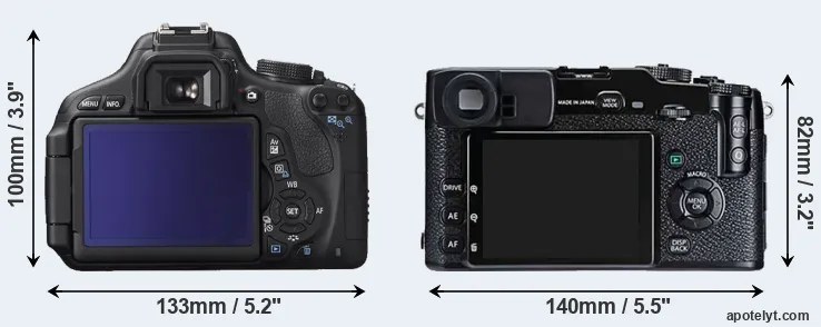 Comparison T3i or X-Pro1 rear