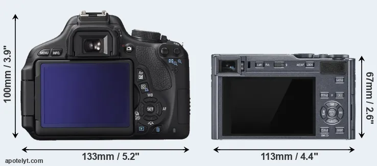 Comparison T3i or C-LUX rear