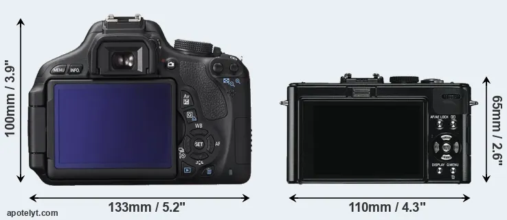 Comparison T3i or D-LUX 5 rear