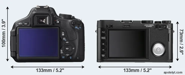 Comparison T3i or X Vario rear