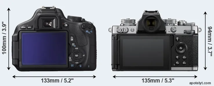 Comparison T3i or Z fc rear