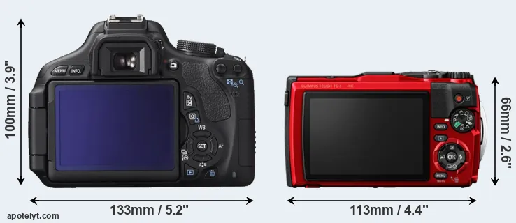 Comparison T3i or TG-6 rear
