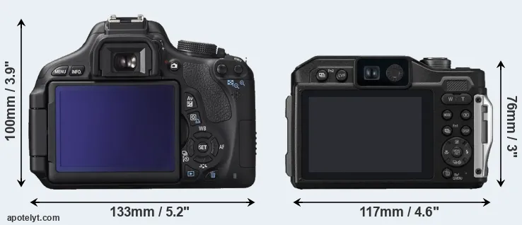 Comparison T3i or FT7 rear