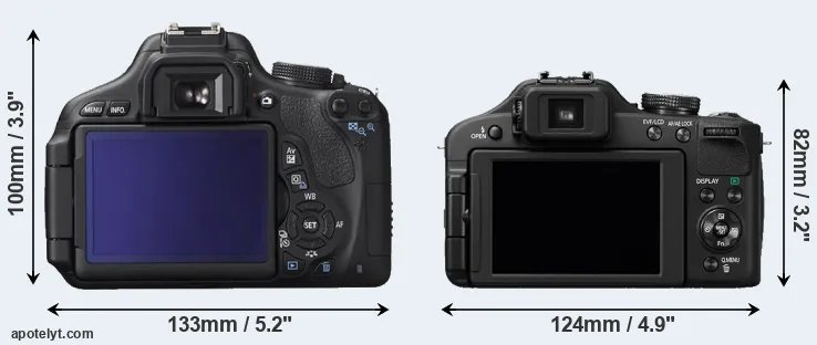 Comparison T3i or FZ150 rear