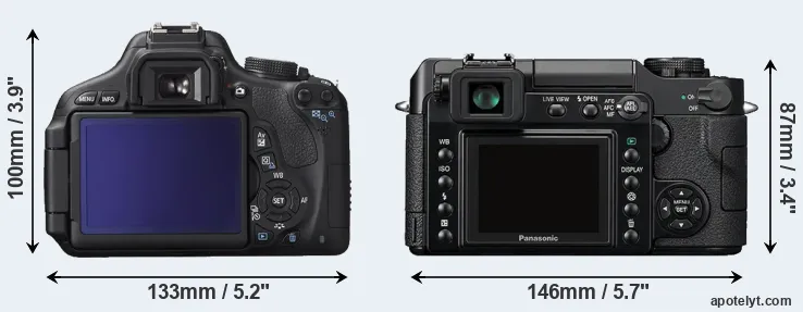 Comparison T3i or L1 rear