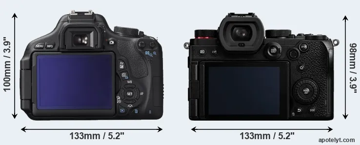 Comparison T3i or S5 rear