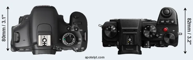 Compare T3i versus S5 top