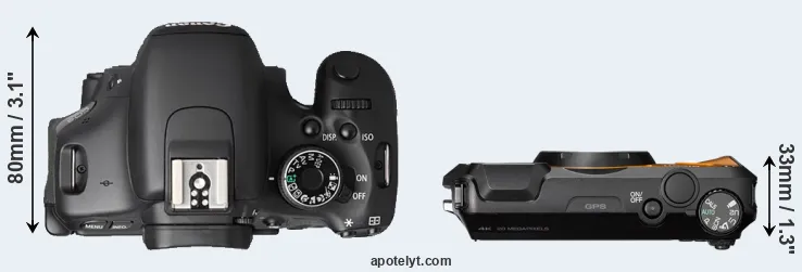 Compare T3i versus WG-6 top