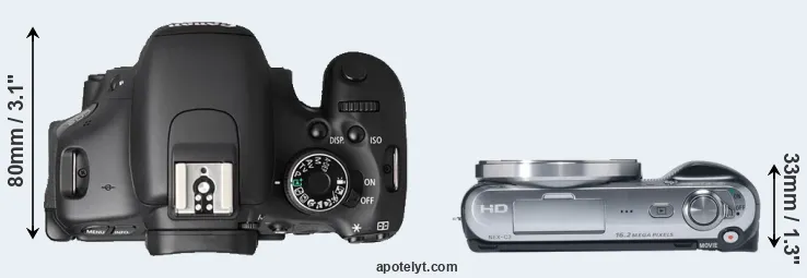 Compare T3i versus NEX-C3 top