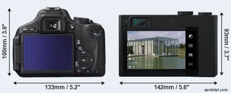 Comparison T3i or ZX1 rear