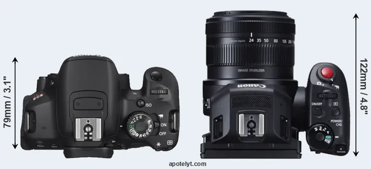 Compare T4i versus XC10 top