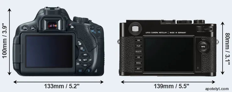 Comparison T4i or M Typ 262 rear