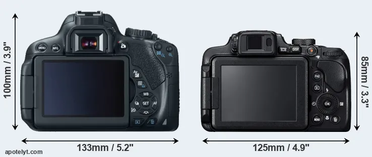 Comparison T4i or B700 rear