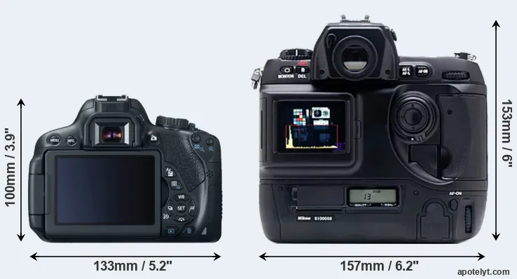 Comparison T4i or D1X rear