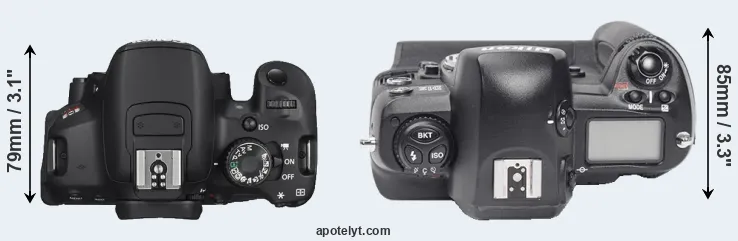Compare T4i versus D1X top
