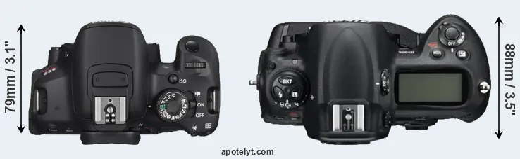 Compare T4i versus D3S top
