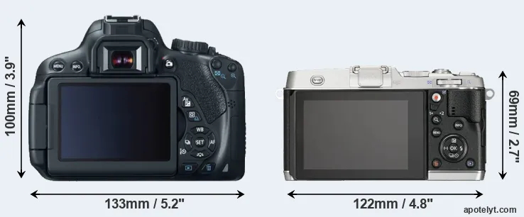 Comparison T4i or E-P5 rear