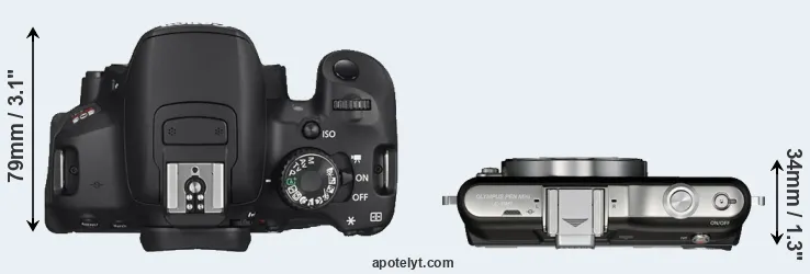 Compare T4i versus E-PM1 top