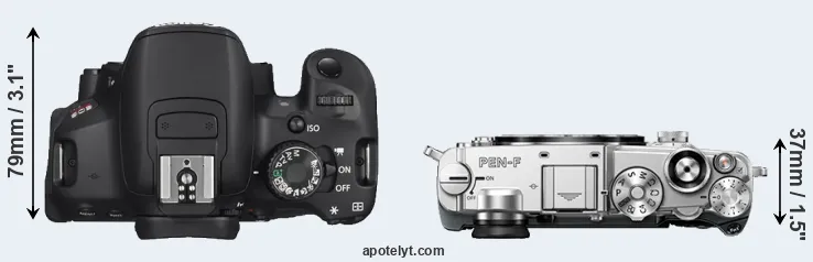 Compare T4i versus PEN-F top