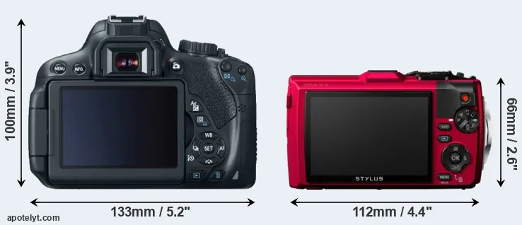 Comparison T4i or TG-4 rear