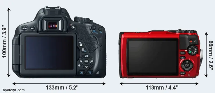 Comparison T4i or TG-5 rear