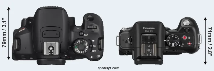 Compare T4i versus G5 top