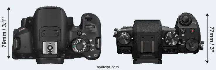 Compare T4i versus G7 top